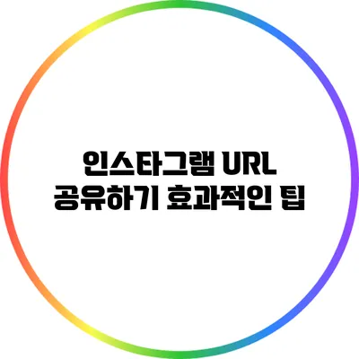 인스타그램 URL 공유하기: 효과적인 팁